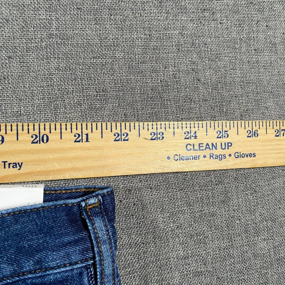 NWT Banana Republic Slim Fit Jeans Mens 42x32 Blue Mid Rise‎ Stretch Medium Wash